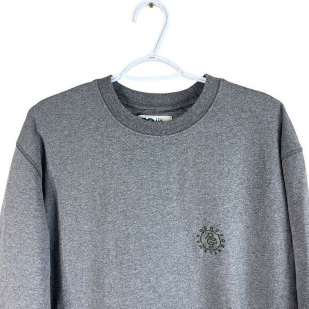Rowdy Gentleman Sweatshirt Mens XL Gray Crewneck Cotton Polyester Stretch‎